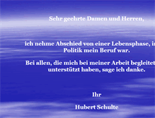 Tablet Screenshot of hubert-schulte.de